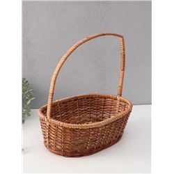 УЦЕНКА Корзина плетёная, 30×25×12/37 см, бамбук, лоза, МИКС