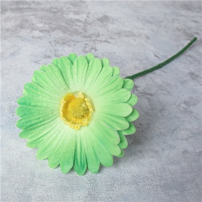 Цветок искусственный Гербера 30 см ЗЕЛЕНЫЙ / CG-30 /уп 1200/724393