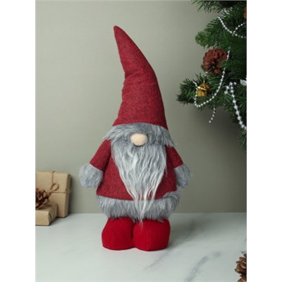 Новогоднее украшение Гном 40 см / SH043 /уп 60/красный
