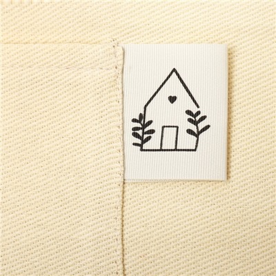 Фартук «Этель» Home, 60×70 см, молочный, 100% хлопок, саржа 250 г/м²