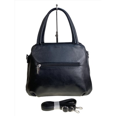 Женская сумка из искусственной кожи, цвет черный