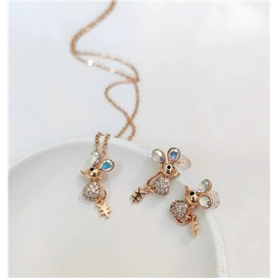 Комплект с кристаллами Swarovski