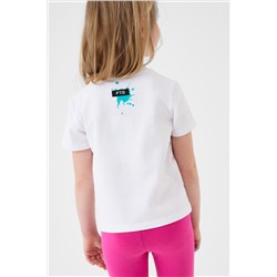 Фуфайка трикотажная для девочек (футболка) PLAYTODAY, 1240321