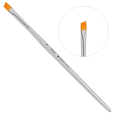 Planet Nails Кисть скошенная для французского маникюра №6 7457