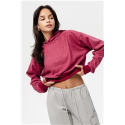 Свитшот 1 оверсайз короткий (Брусника)