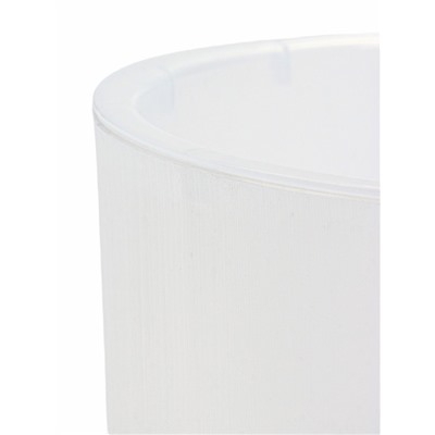 Кашпо для цветов Genius, 2.5 л, d=15.7 см, h=15.6 см, пластиковое, со вставкой, прозрачное