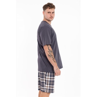 Пижама футболка и шорты М125118Псб