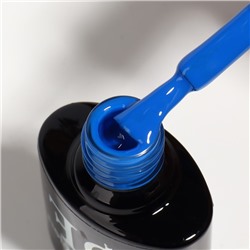 Гель лак для ногтей, однотонный, трехфазный, 8 мл, LED/UV, синий (66)