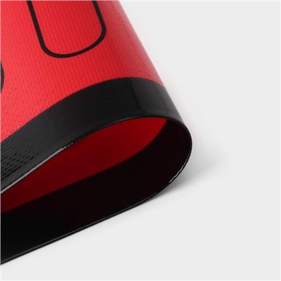 Коврик для выпечки армированный «Эклер», силикон, 60×40 см, красный