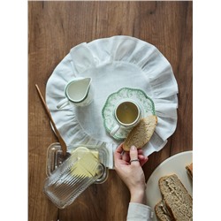 Молочник WY Bloomware, 250 мл, фарфор, белый, зелёный