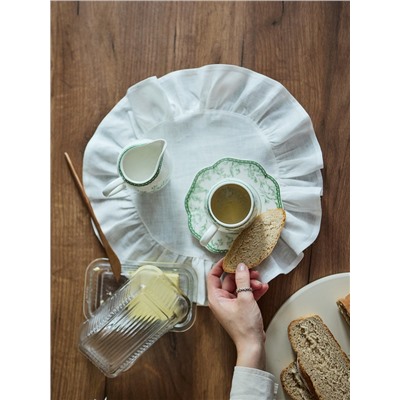 Молочник WY Bloomware, 250 мл, фарфор, белый, зелёный