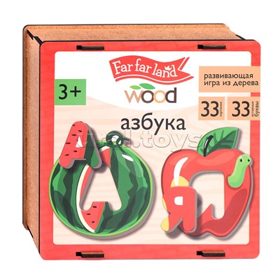 Пазлы зигзаг "Азбука" (деревянная)