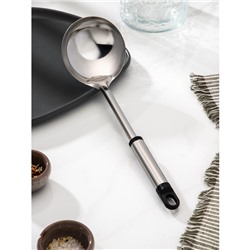 Половник Доляна «Помощник», 140 мл, 32 см, нержавеющая сталь, серебристый