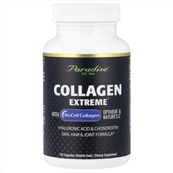 Paradise Herbs, Collagen Extreme® с коллагеном BioCell Collagen®, OptiMSM® и Nature's C®, 120 капсул