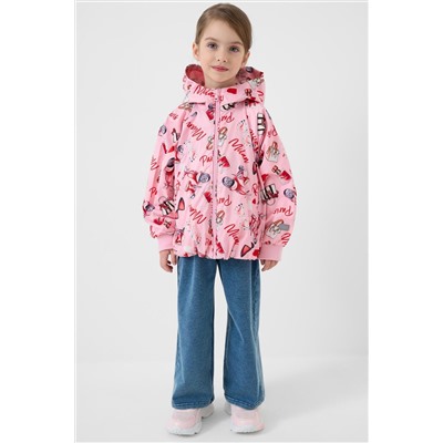 Куртка текстильная с полиуретановым покрытием для девочек (ветровка) PLAYTODAY, 1243047