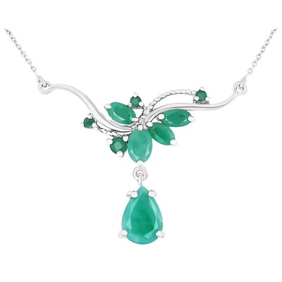 Колье, изумруд берилл, Интарио