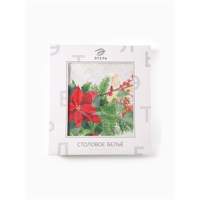 Скатерть новогодняя «Этель. Рождественский балл», 150×220 см, 100% хлопок
