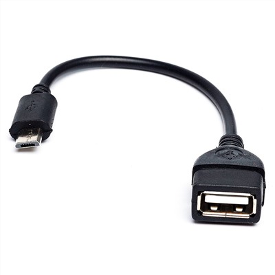 Переходник USB (м) - Micro USB (п) RockBox 10см (black)