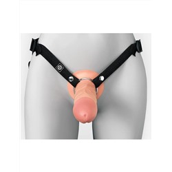 Полый страпон на ремнях 8’’ Hollow Silicone Strap-on