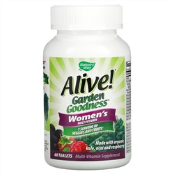 Nature's Way, Alive! Garden Goodness, мультивитамин для женщин, 60 таблеток