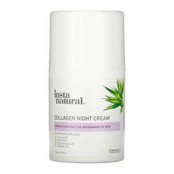 InstaNatural, Ночной крем с коллагеном, 50 мл (1,7 жидк. унции)