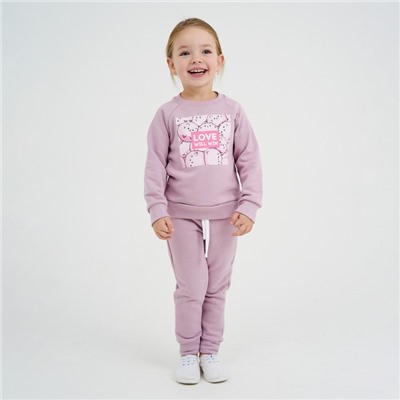 Брюки детские KAFTAN Dream, размер 32 (110-116 см), лиловые