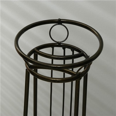 Подставка для цветов, напольная, на 4 горшка, d=14 см, бронзовая, «Гитара»