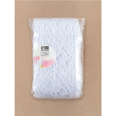 Кружево капроновое, 60 мм, 10±1 м, белое