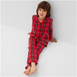 Пижама детская KAFTAN «Клетка» размер 32 (110-116 см)