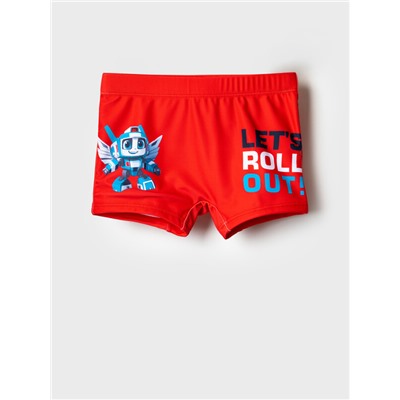 Плавки-шорты трикотажные для мальчиков, средней длины