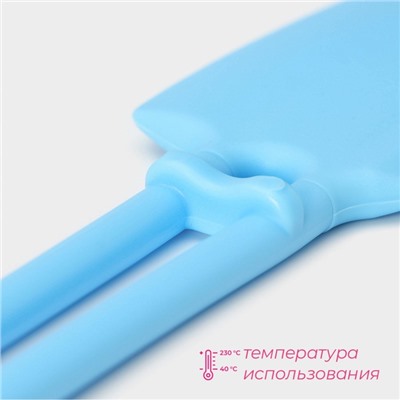 Лопатка Доляна «Дуэт», 27.5×5.5×1 см, голубая
