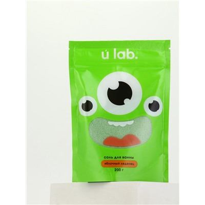 Соль для ванны «Монстрики», 200 г, аромат яблочный леденец, ULAB