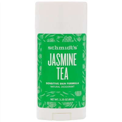 Schmidt's, Для чувствительной кожи, жасминовый чай, 3,25 унц. (92 г)