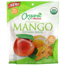 Mariani Dried Fruit, Organic, Unsulfured Mango, 4 oz (113 g)