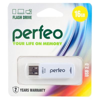 USB-флеш-накопитель PERFEO 16GB C06 White