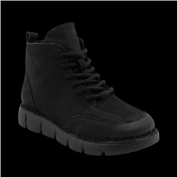 Ботинки из натуральной кожи SE10-1 черные