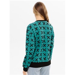 Толстовка женская ТЖ-36 (Зеленые крестики)