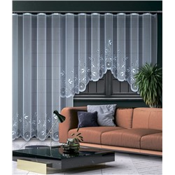 Готовые шторы арт.  242561/170, белоснежная, размеры 170 см высота х 400 см ширина, на универсальной ленте