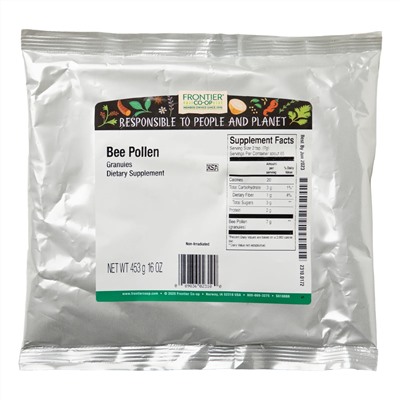 Frontier Natural Products, Bee Pollen Granules, 16 oz (453 g)