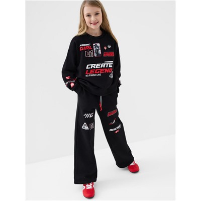 Брюки трикотажные для девочек