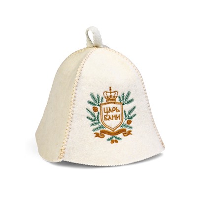 Шапка для бани и сауны «Царская», шерсть 50%, полиэфир 50%, набор 2 шт.