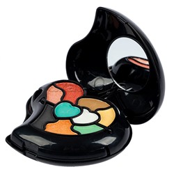 Набор детской декор. косметики Bondibon Eva Moda, BOX 11,7х10,5х4,3 см; тени для век-14 шт.(11,62г), блеск для губ-4 шт.(4,4г), румяна-2шт.(4,96г), аппликатор-4шт., зеркало-1шт.,