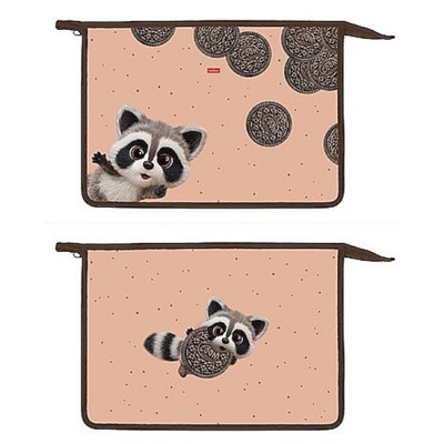 Папка для тетрадей А4 на молнии сверху пластиковая "ВОТ ЕНОТ" (094803) 03049 Хатбер