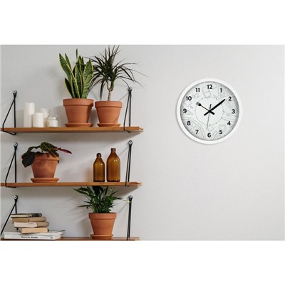 Часы настенные классические «Пицца», серия: Кухня, бесшумные, плавный ход, d=30.5 см, от батарейки 1×АА