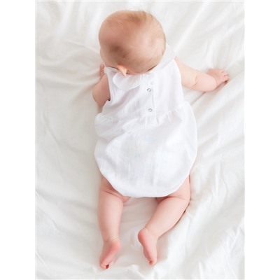 Боди для девочки с воротником MINAKU, рост 62-68 см, белое