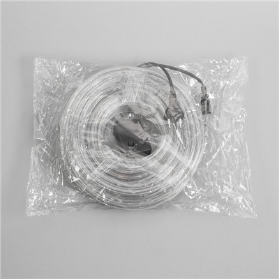 Световой шнур Luazon Lighting 10 мм, IP65, 20 м, 24 LED/м, 220 В, 8 режимов, свечение красное