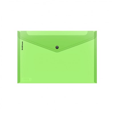 Папка с кнопкой  А4 180мкм 50300 Glossy Neon полупрозрачная ассорти ErichKrause