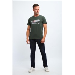 Футболка мужская 058 (Хаки)