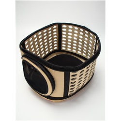 Складная сумка - переноска большая, 42.5×37.5×29.5 см, материал EVA, бежевая