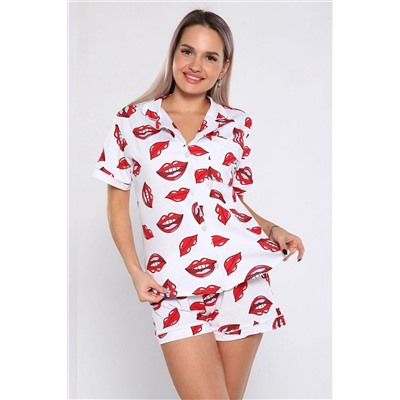 Пижама с шортами 908 Губы НАТАЛИ, 1182887